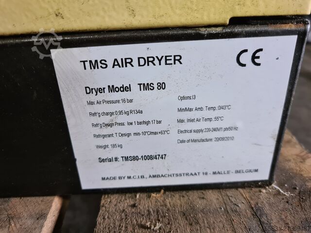 Refrigeration dryer compressed air Ingersoll-Rand TMS 80