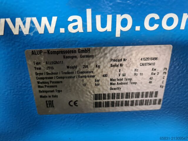 Schraubenkompressor ALUP Allegro 11