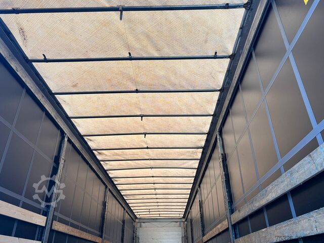 Open semitrailer with tarp SCHMITZ CARGOBULL Mega XL, lifting/sliding roof, neue Plane