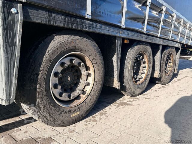 Open semitrailer with tarp SCHMITZ CARGOBULL Mega XL, lifting/sliding roof, neue Plane