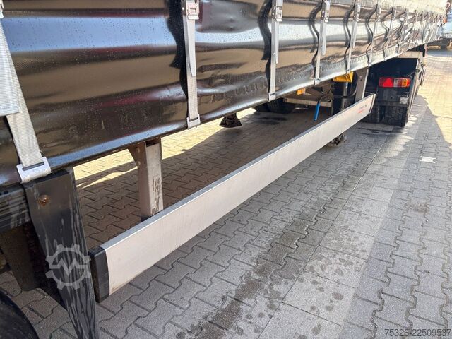 Open semitrailer with tarp SCHMITZ CARGOBULL Mega XL, lifting/sliding roof, neue Plane