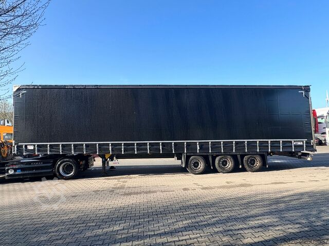 Open semitrailer with tarp SCHMITZ CARGOBULL Mega XL, lifting/sliding roof, neue Plane