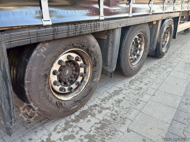 Open semitrailer with tarp SCHMITZ CARGOBULL Mega XL, lifting/sliding roof, neue Plane