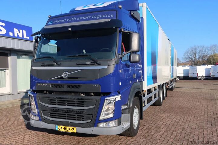 Box body Volvo FM 420 6x2 Bak + Dhollandia klep 1500 kg + Aanh...