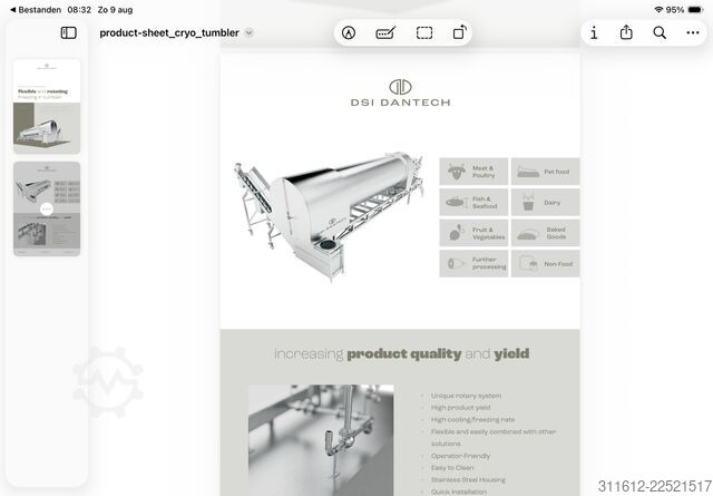 IQF Trommel-Gefrierer Dsi dantech ces 
