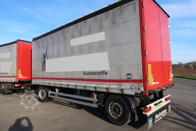 Anhänger mit Pritsche & Plane Hofmann