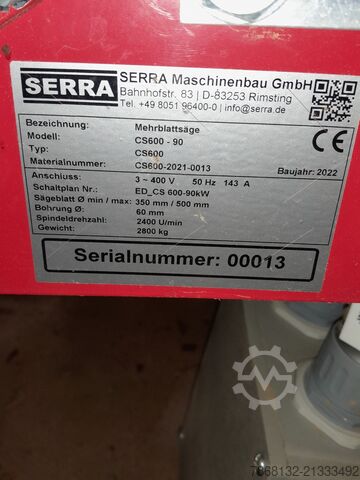 Mehrblattkreissäge CS 600 Serra Mehrblattkreissäge