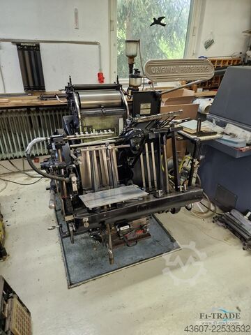 Buchdrucktiegel - Stanztiegel / Letter Press Tiegel - DIE Cutter Heidelberg OHT