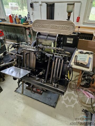 Buchdrucktiegel - Stanztiegel / Letter Press Tiegel - DIE Cutter Heidelberg OHT