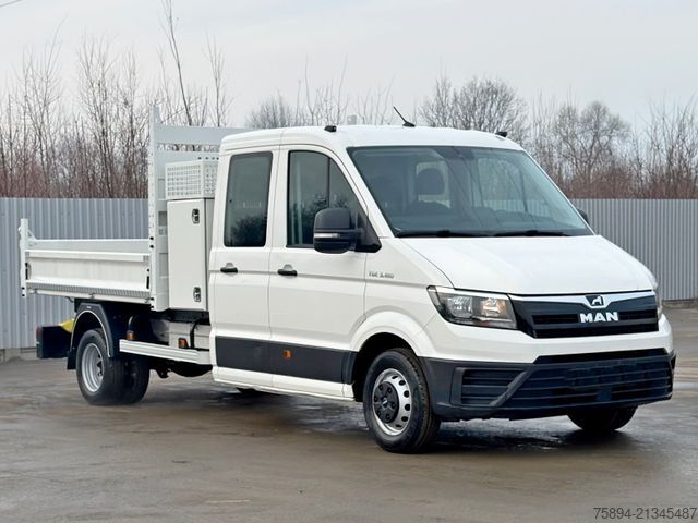 Tipper van MAN TGE 3.180 *Pritsche 2,80m * DOUBLE CABIN * TOP