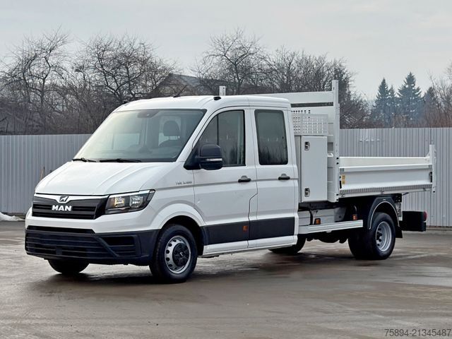 Tipper van MAN TGE 3.180 *Pritsche 2,80m * DOUBLE CABIN * TOP