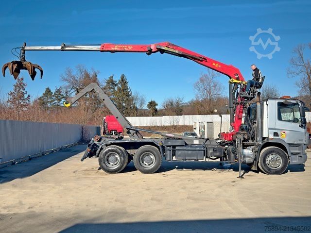 Roll-off tipper truck DAF CF 85.460 * ABROLLKIPPER + EPSILON E120Z /6x4