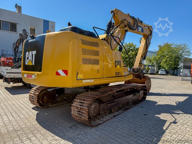 Chain excavator Caterpillar 323FL Kettenbagger OQ70/75 vollhydr.