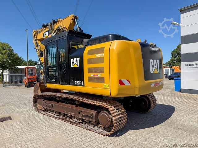 Chain excavator Caterpillar 323FL Kettenbagger OQ70/75 vollhydr.