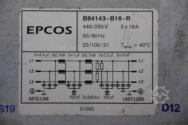Line filter Epcos B84143-B16-R