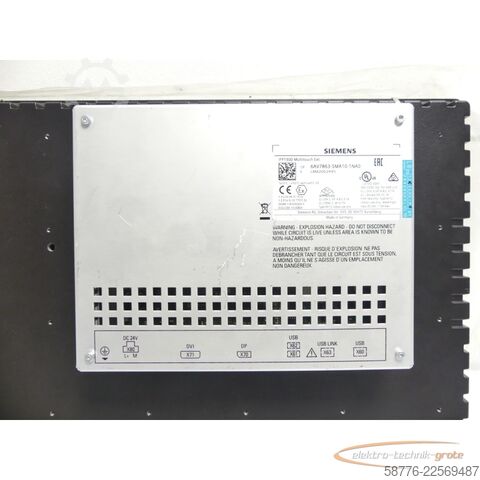 Komponente Siemens IFP1500 Multitouch Ext. 6AV7863-5MA10-1NA0 SN: LBM2002495 --