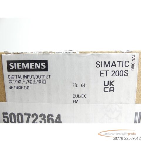 Component Siemens Simatic 6ES7138-4FC01-0AB0 PROFIsafe SN: C-ANTU9001 E-Stand: 2 -neu -