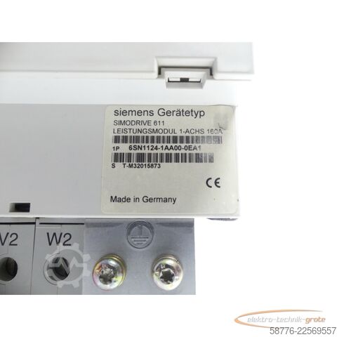 Komponente Siemens SIMODRIVE 611 6SN1124-1AA00-0EA1 LT-Modul SN: T-M32015873
