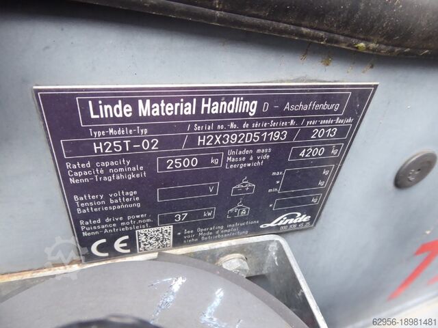 LPG Forklifts Linde H25T-02