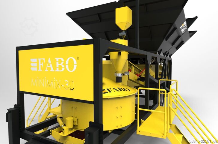 Mobile Concrete Batching Plant FABO Mobile Concrete Batching Plant 30 m3/h Mobile Concrete Batching Plant