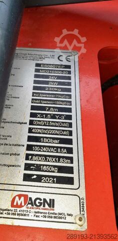 Scissor lift MAGNI ES 0807 EP Elektro 7,80 m