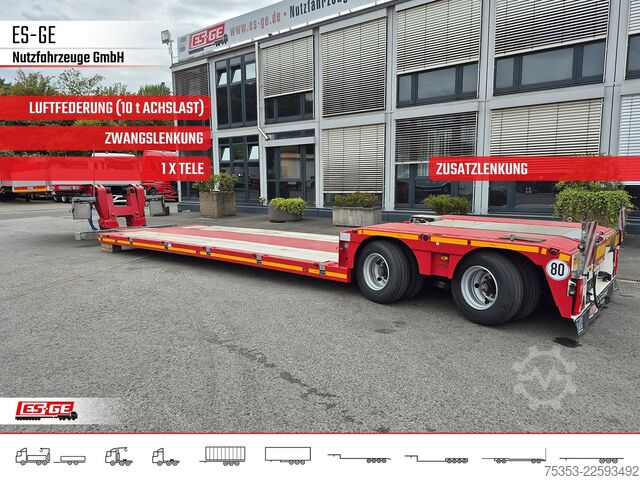 Low loader semitrailer FAYMONVILLE MAX Trailer MAX510 Tiefbett 2x10 t