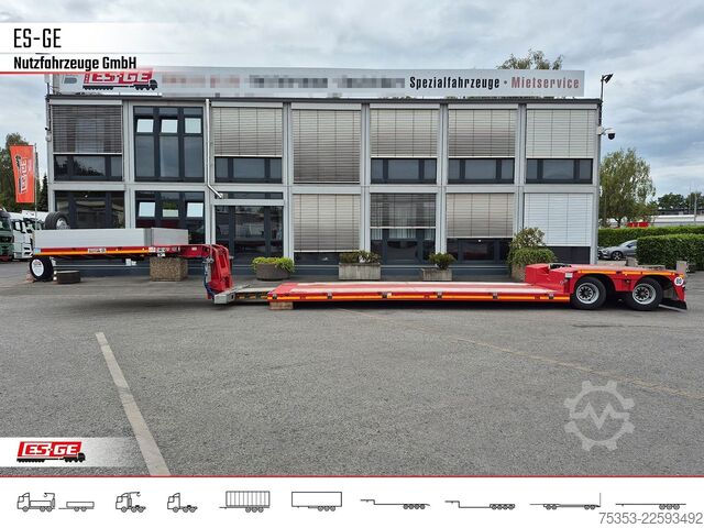 Low loader semitrailer FAYMONVILLE MAX Trailer MAX510 Tiefbett 2x10 t