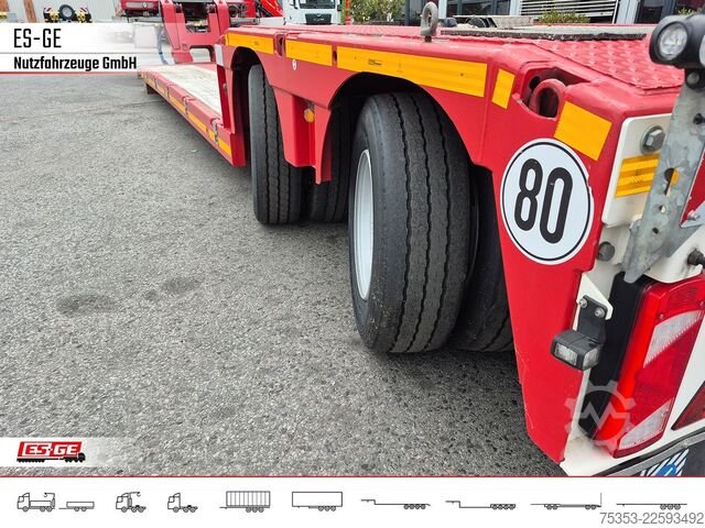 Low loader semitrailer FAYMONVILLE MAX Trailer MAX510 Tiefbett 2x10 t