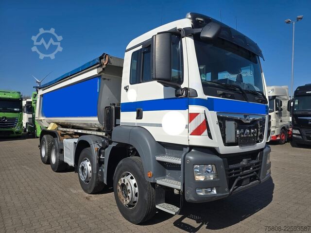 Kipper LKW MAN TGS 35.420 8x4BB Muldenkipper Schmitz Stahl