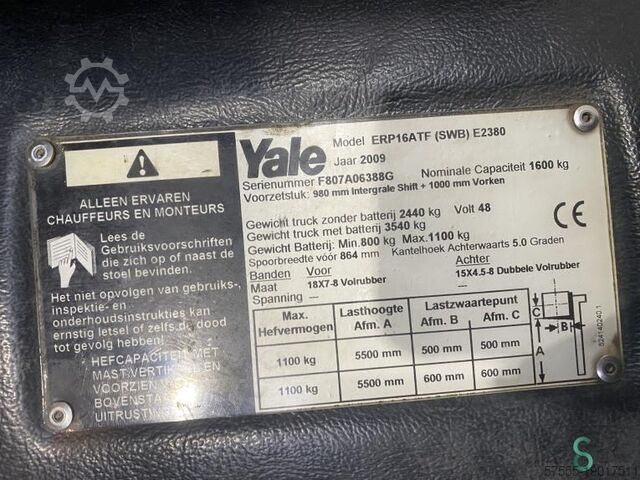 Forklift Yale ERP20AFT