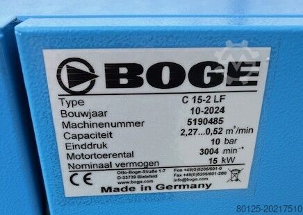 Screw compressor BOGE C15-2 LF