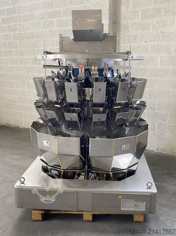 Filling, weighing and packaging line Ishida-Rovema-Paal Afvul– weeg- en verpakkingslijn