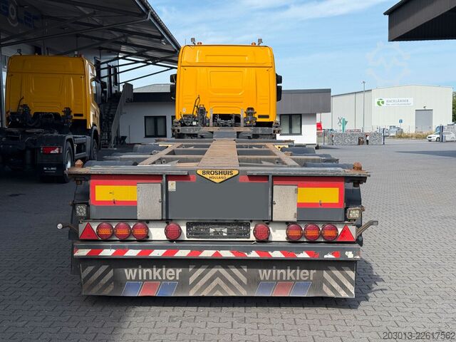 Swap body semitrailer BROSHUIS MFCC-HD 3-Achs Containerchassis