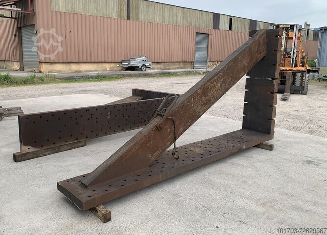 Paar Gusseisen-Winkelplatten Equerres de bridage en fonte 4000 x 2000 x 575 mm