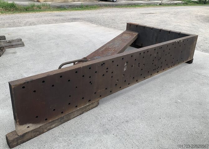 Paar Gusseisen-Winkelplatten Equerres de bridage en fonte 4000 x 2000 x 575 mm