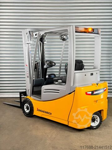 Electric 3-wheeler Jungheinrich EFG 216k - Service Neu - Triplex - Batterie 80%