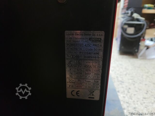 Stock of welding machines  