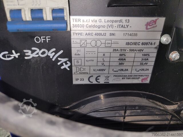 Stock of welding machines  