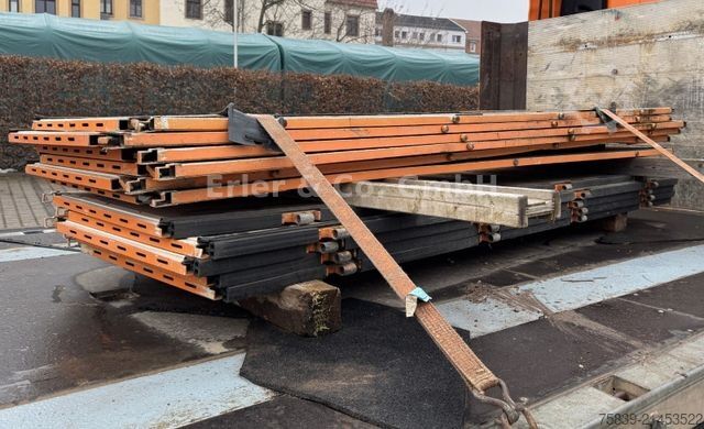 Working platform semitrailer SCHMITZ CARGOBULL Rahmen verzinkt, Bordwände, I.+III. Achse Lift