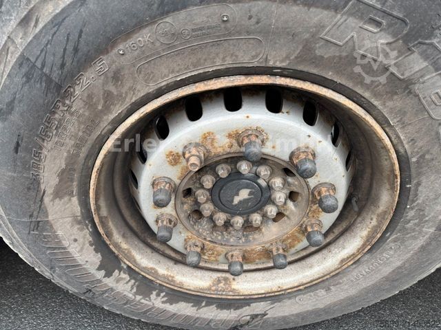 Working platform semitrailer SCHMITZ CARGOBULL Rahmen verzinkt, Bordwände, I.+III. Achse Lift