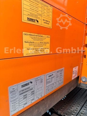 Working platform semitrailer SCHMITZ CARGOBULL Rahmen verzinkt, Bordwände, I.+III. Achse Lift