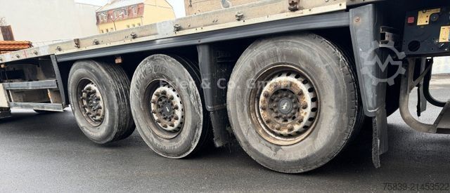 Working platform semitrailer SCHMITZ CARGOBULL Rahmen verzinkt, Bordwände, I.+III. Achse Lift