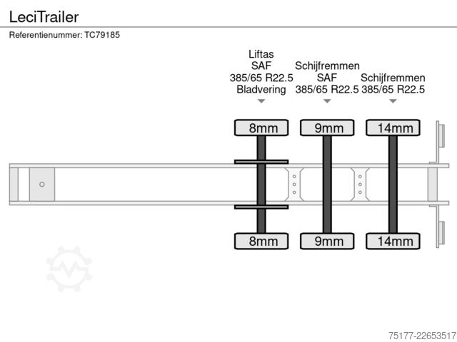 Platform trailer LeciTrailer 