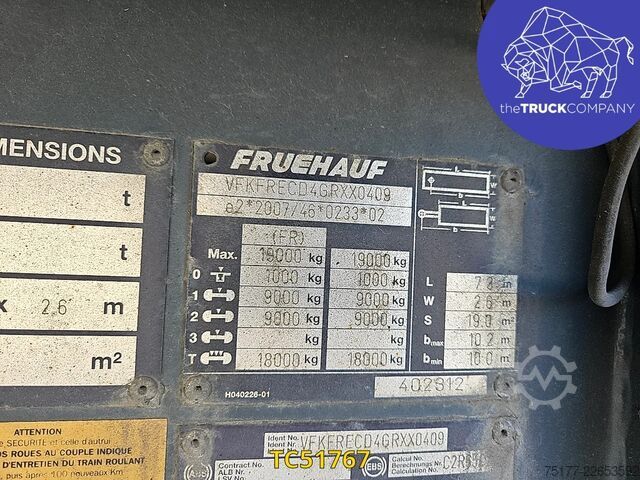 Sliding tarpaulins Fruehauf PLSC