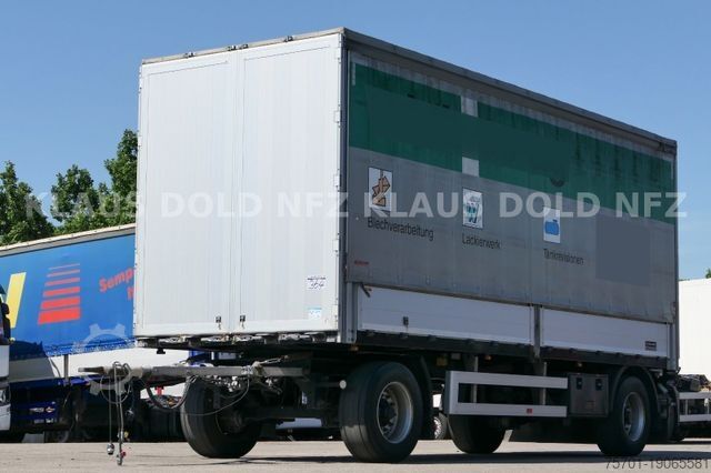 Open trailer with tarp Lanz + Marti EU 18 Durchladesystem Bordwände