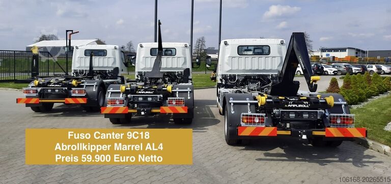 Roll-off tipper Fuso Canter 7C18 Abrollkipper - 59.990 Euro