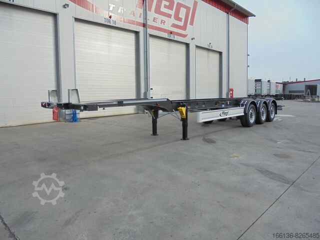 Semi-trailer containerchassis Fliegl SDS 380 Gooseneck 45 Typ 1