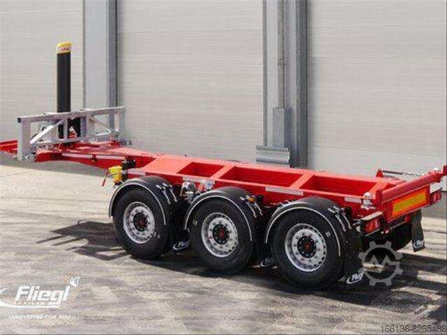 Semi-trailer containerchassis Fliegl SDS 380 Kippchassis für 1x 20