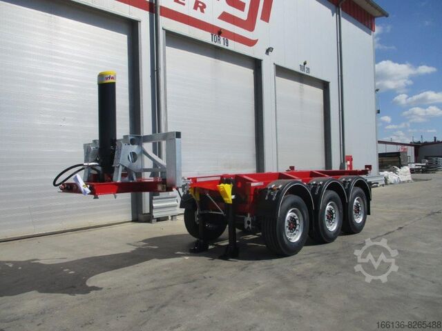Semi-trailer containerchassis Fliegl SDS 380 Kippchassis für 1x 20