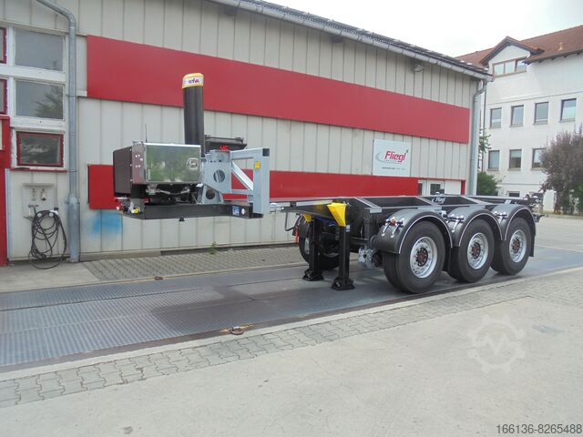 Semi-trailer containerchassis Fliegl SDS 380 Kippchassis für 1x 20